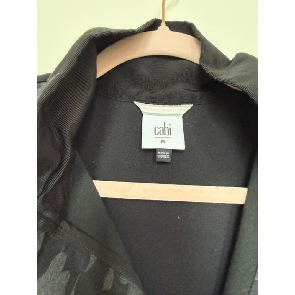 Cabi Grey & Black Camo Knit Jacket #3911 | Size Medium - Picture 7 of 9